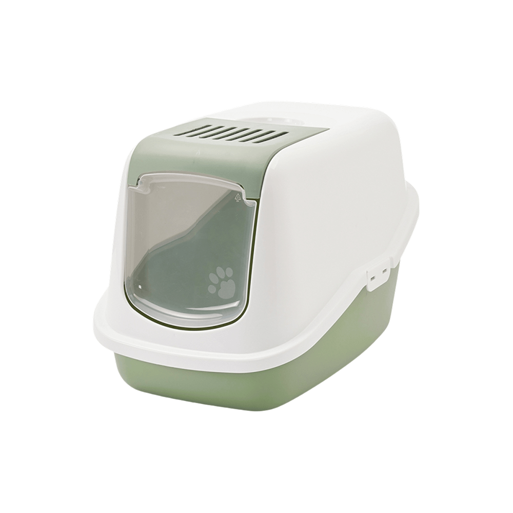 Savic Nestor Cat Litter Tray White/Botanical Green