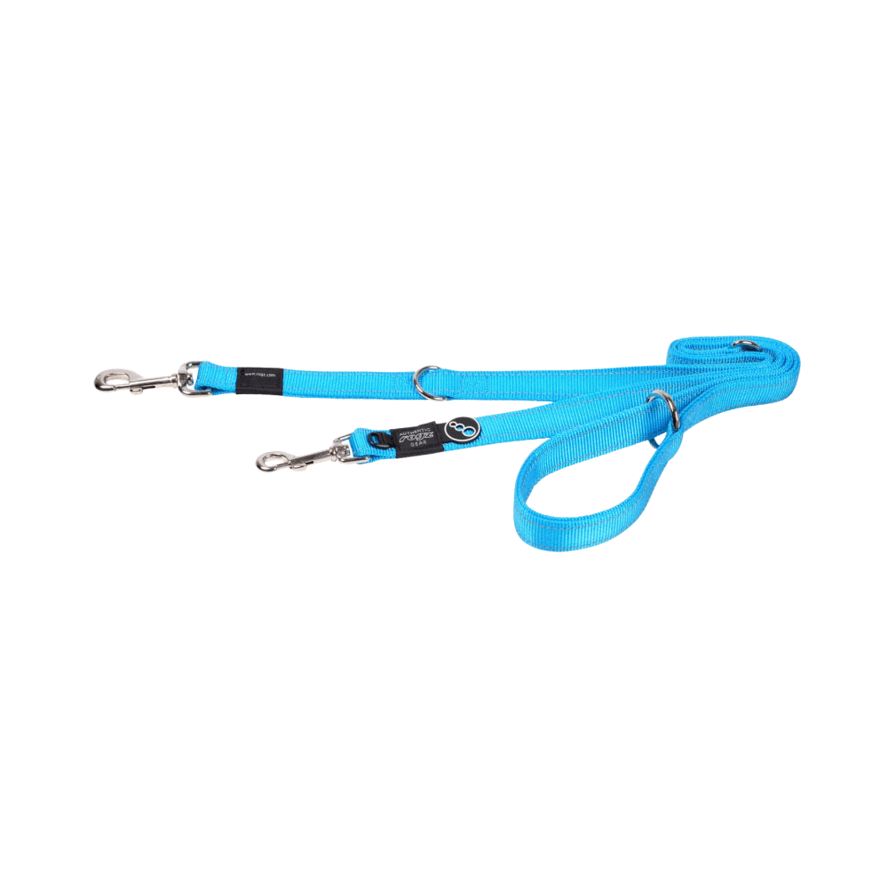 Rogz Utility Multi Lead Turquoise Reflective - Petworld