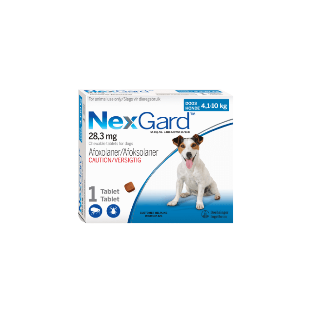 NexGard Medium Dog 4-10kg Chewable Tick & Flea (Pack Of 1 Tablet)