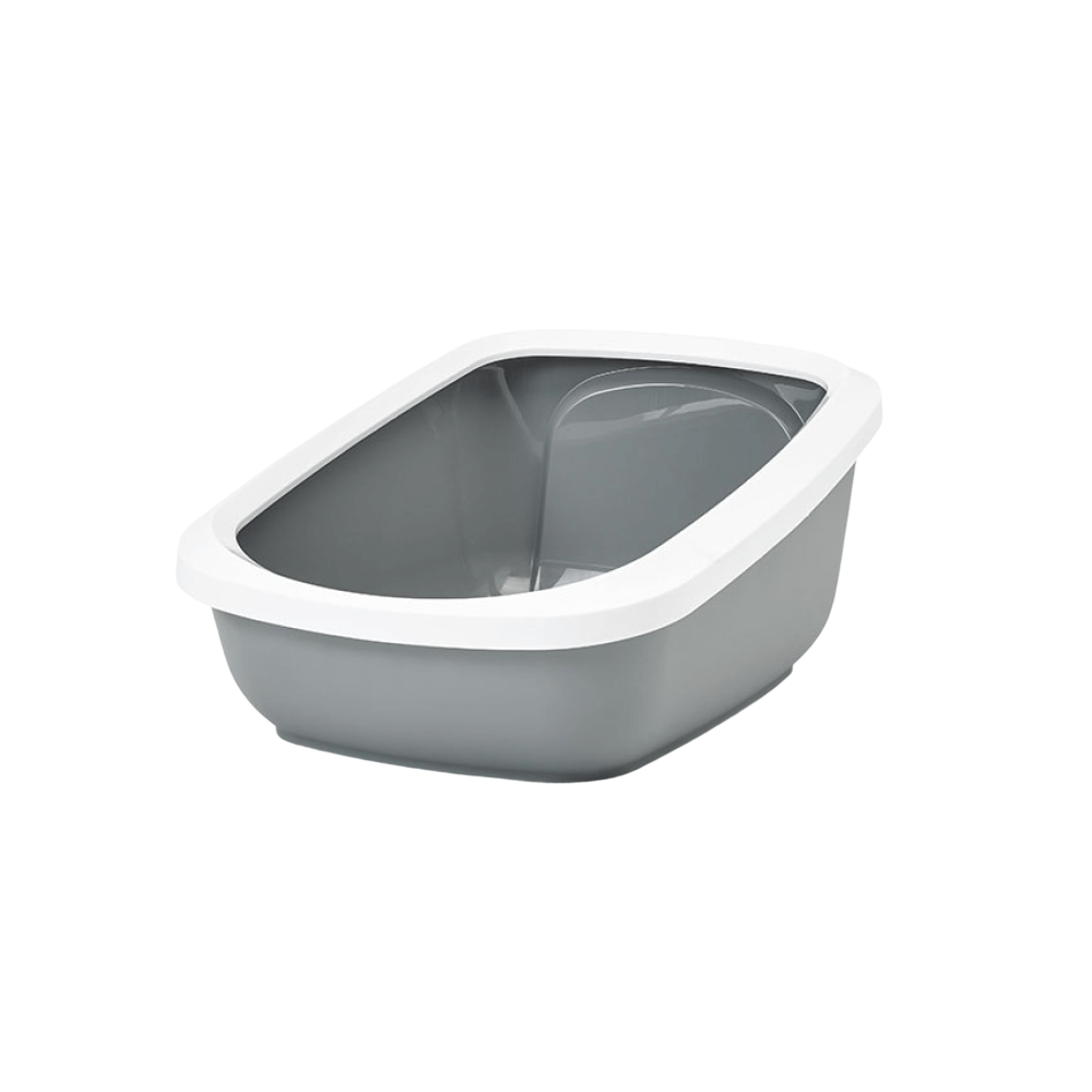 Savic Aseo Jumbo Cat Litter Tray White/Cool Grey