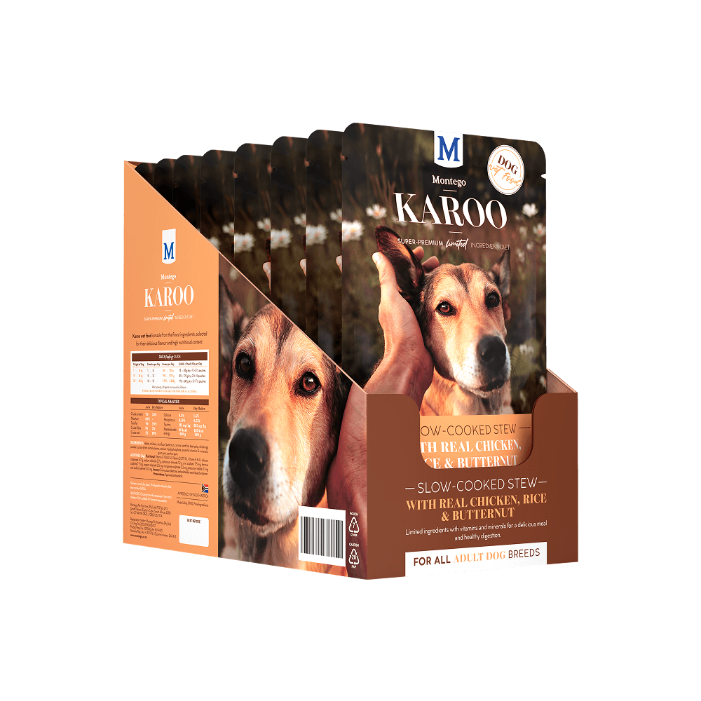 Montego Karoo Adult Chicken & Butternut Wet Dog Food 150g- 10 Pack