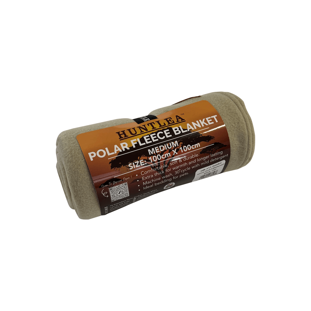 Huntlea Polar Fleece Blanket Medium Ivory Dog Blanket