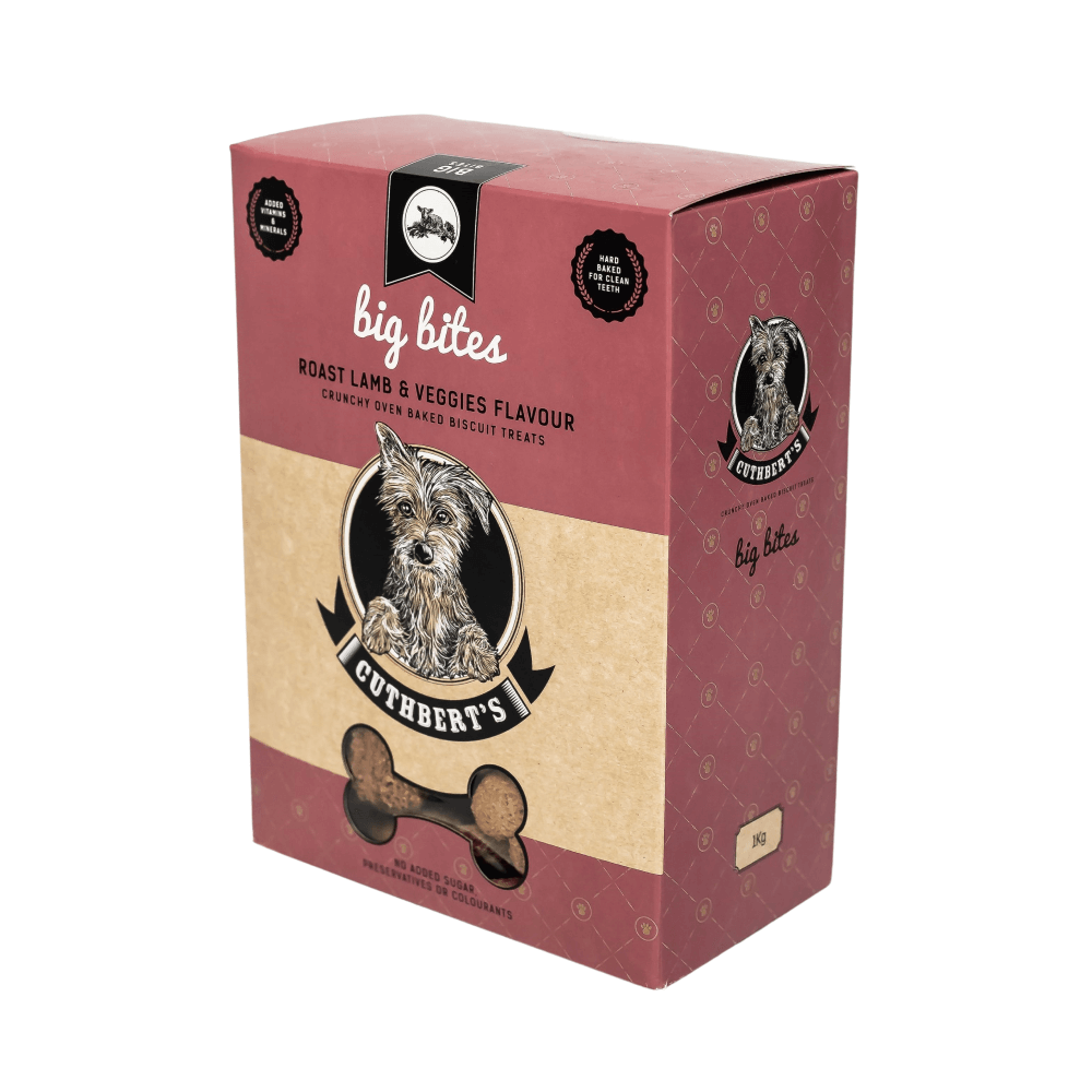 Cuthberts Lamb & Veggies Large Breed Dog Biscuits 1kg