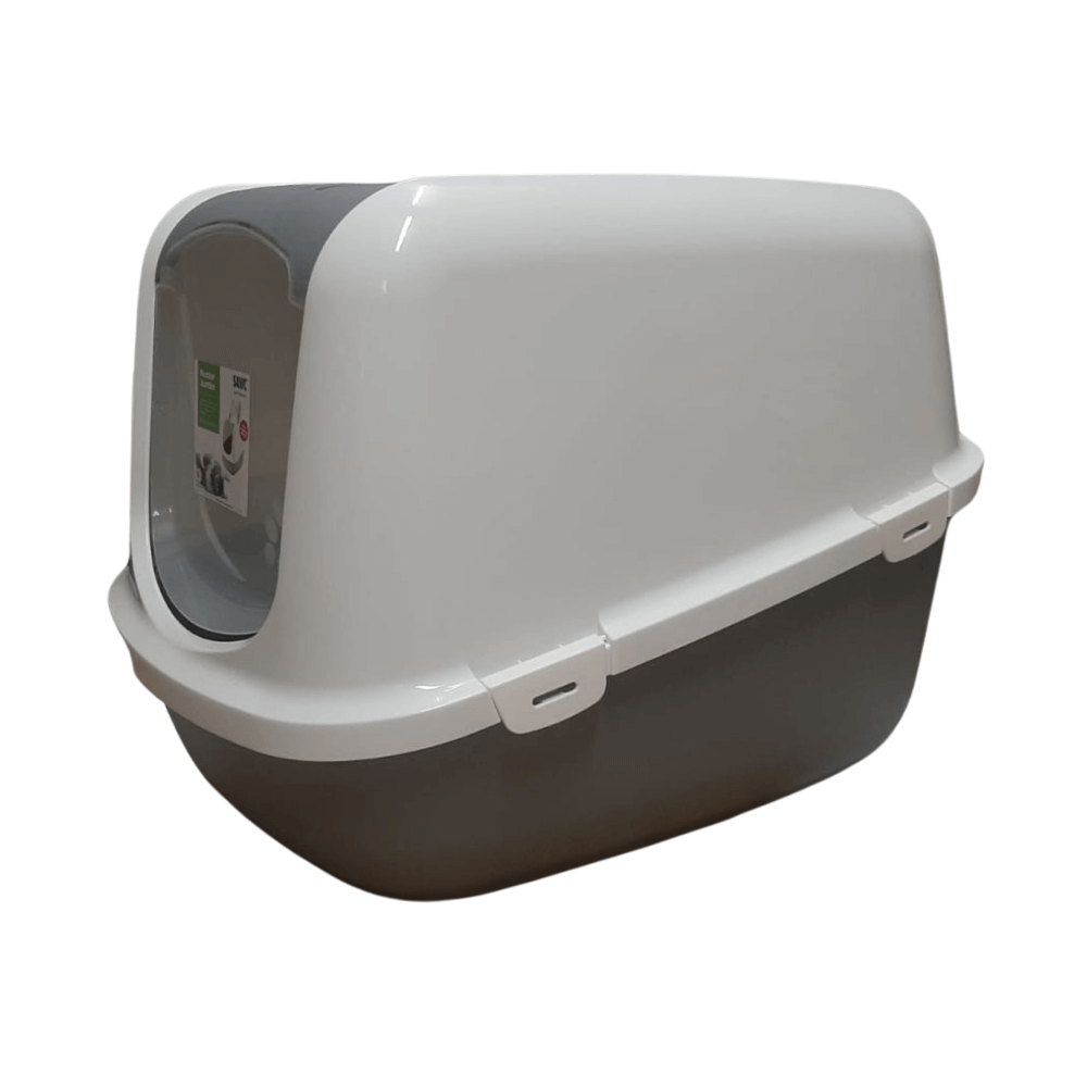 Savic Nestor Jumbo Cat Litter Tray White/Cool Grey