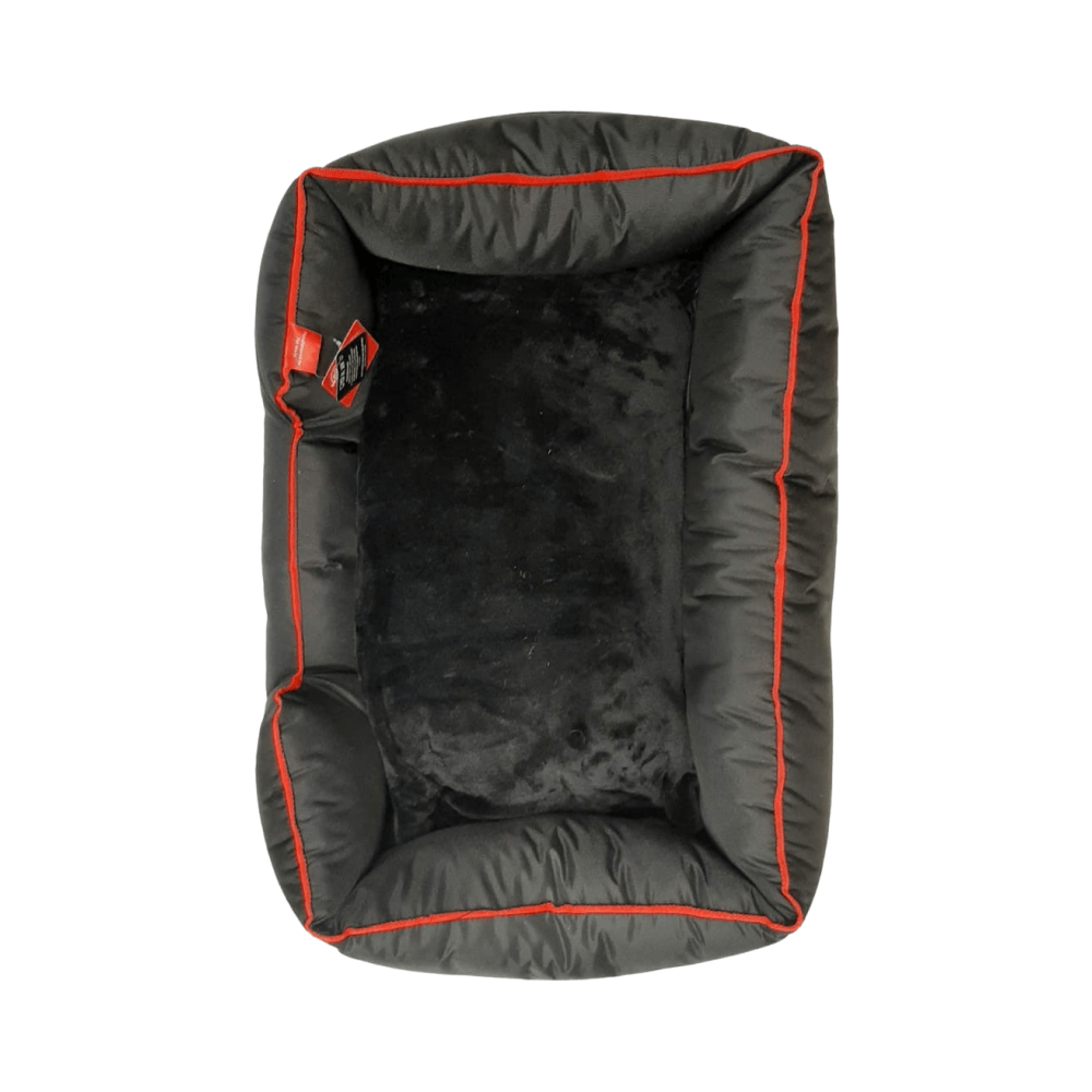 Wagit Luxury Square Bed Red Trim