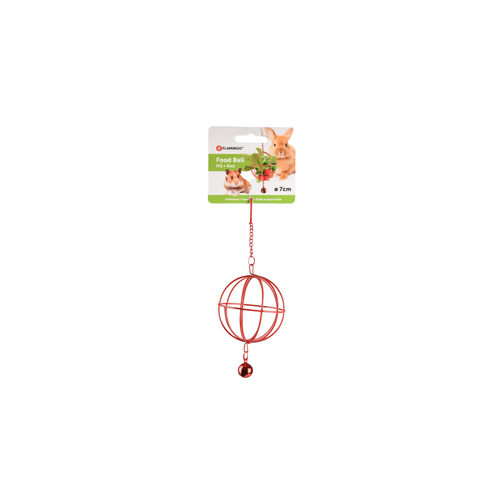 Flamingo Food Ball Mil Red 7cm