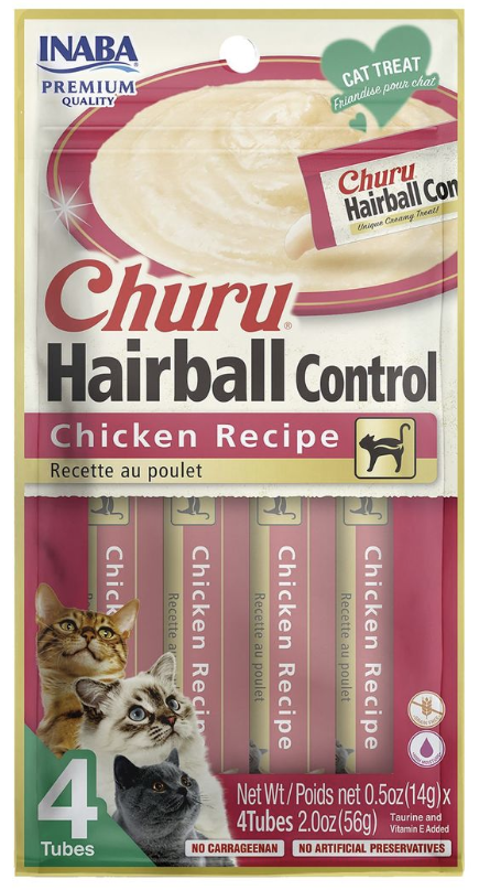 Churu Cat Chicken Hairball Control 4x14g