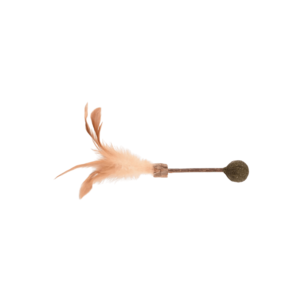 Flamingo Cat Topsy Stick Wood + Ball Matatabi Nature 25cm