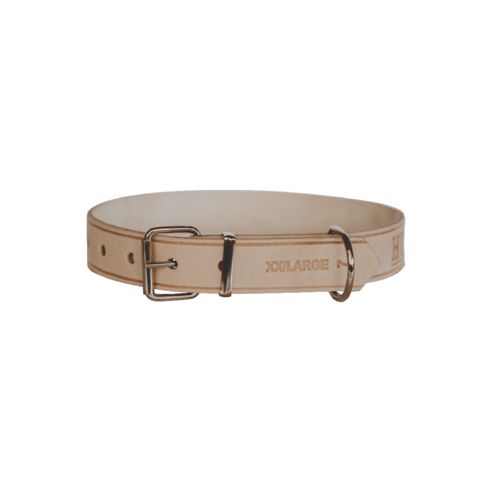 Huntlea Impala Plain Dog Collar | Natural