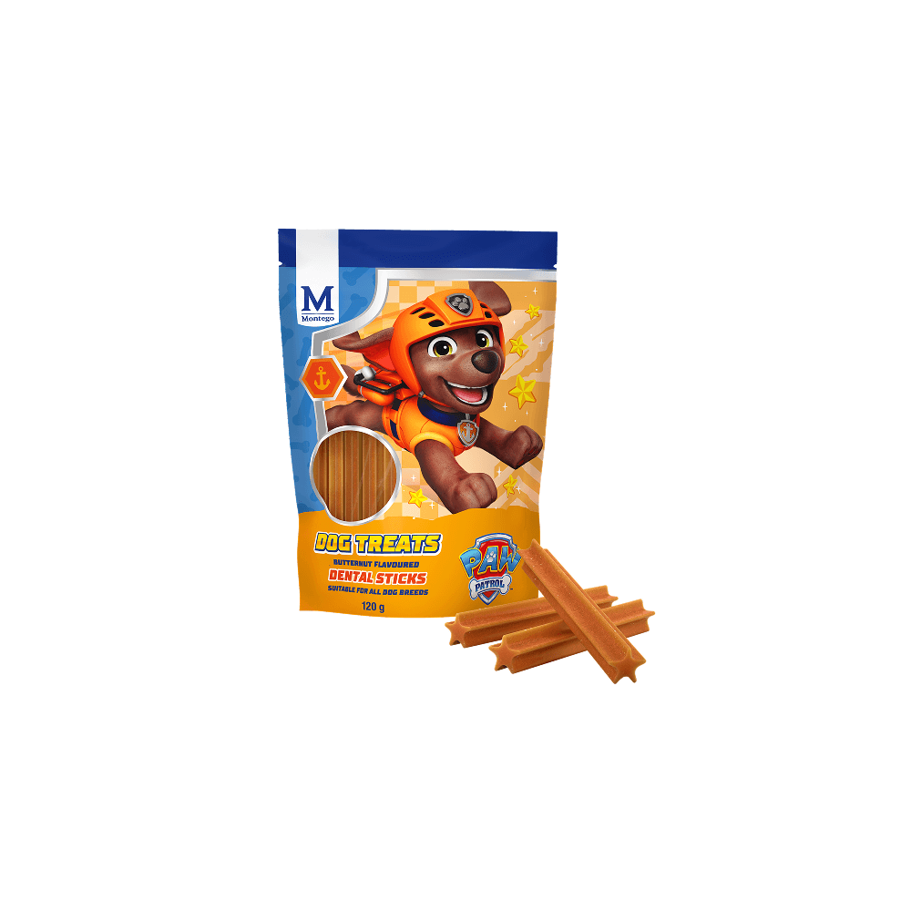 Montego Paw Patrol Butternut Dental Sticks Treats 120g