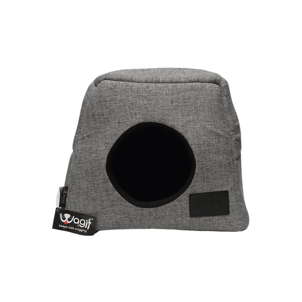 PetSA Wagit Upholstery Post Box Bed Grey Xlarge Cat Bed