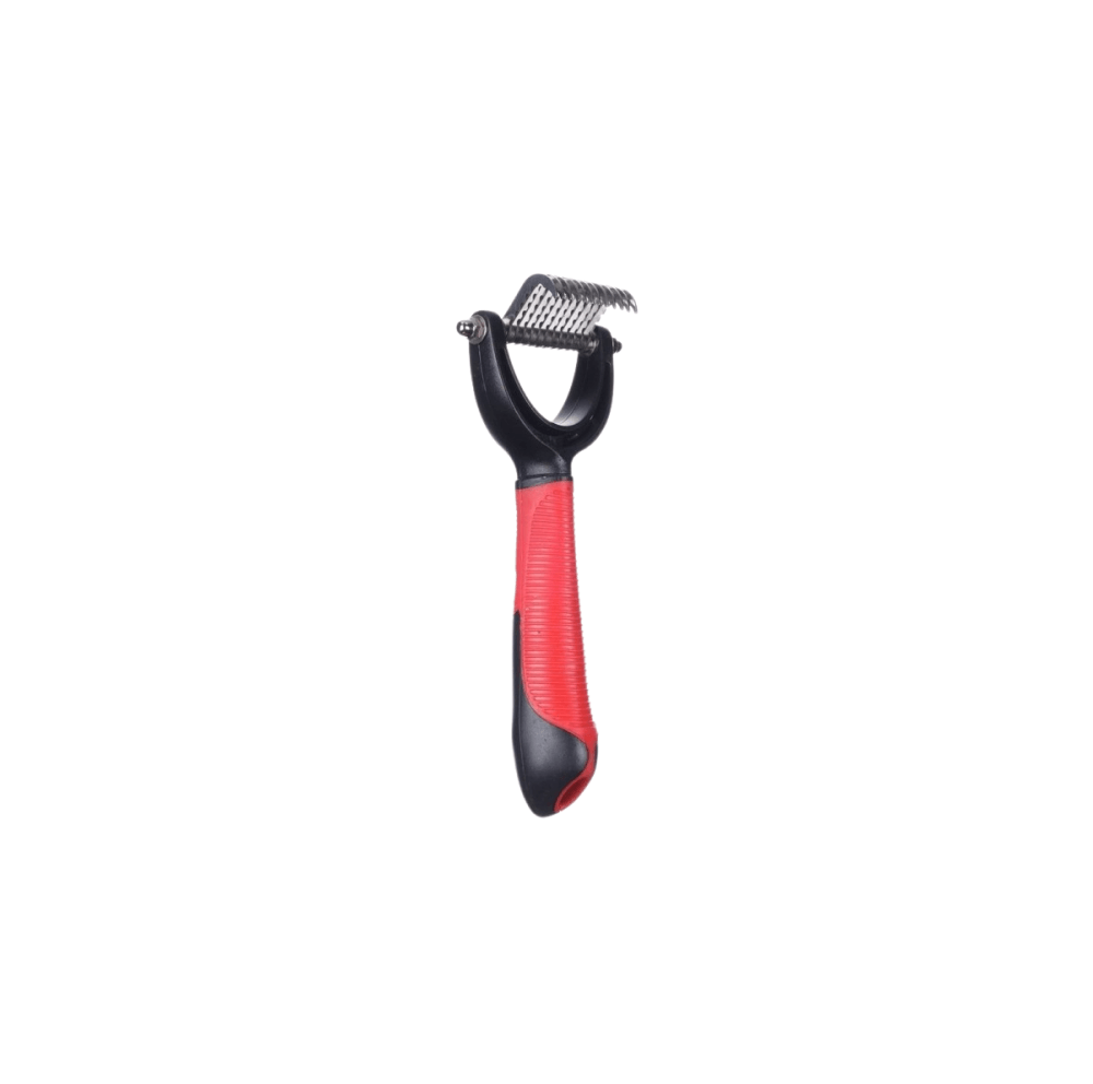 Flamingo Professional Dematting Rake and Handle 12 Teeth Round Blade