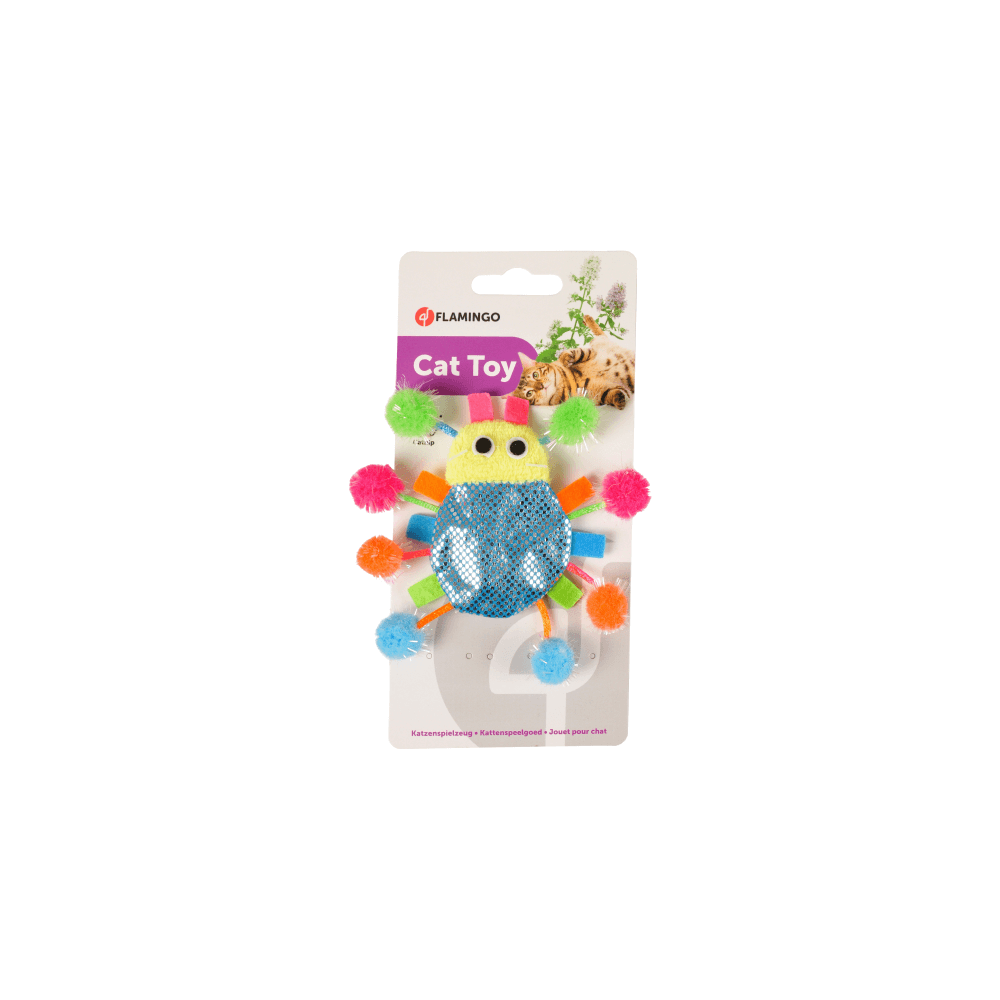 Flamingo Pompon Spider With Catnip