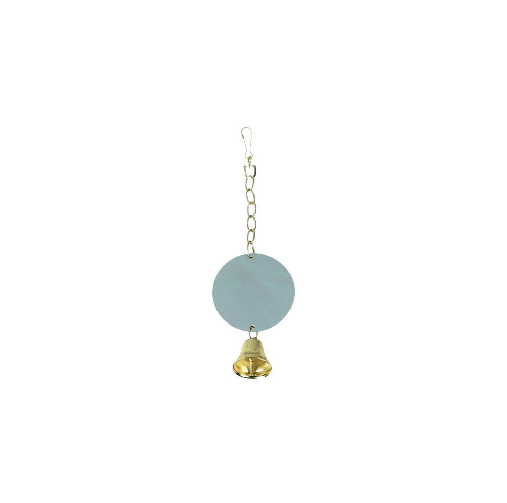 Flamingo Toys For Parrot Mirror Round And Bell Xlarge