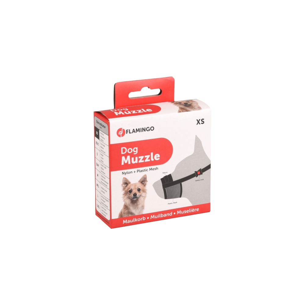 Flamingo Muzzle Teddy Mesh Soft Black