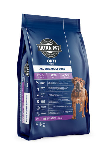 Ultra Pet Optiwoof Adult Beef & Rice Dry Dog Food