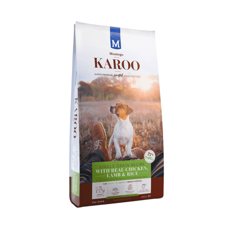 Karoo Dog Food Small Breed Puppy Chicken & Lamb Dry Dog Food 20kg