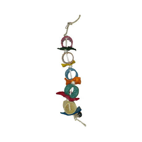 Akwa Chip & Ring Parrot Rope Toy