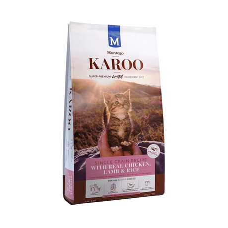 Karoo Cat Food Kitten Chicken & Lamb Dry Cat Food 2kg