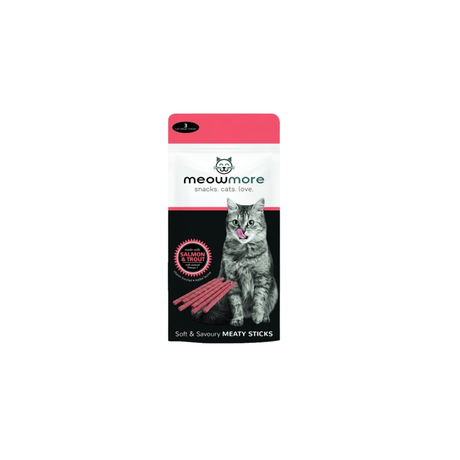 Meowmore Treat Cat Salmon & Trout 15g Pk3 Single