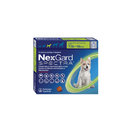 Nexgard Spectra Medium Dogs 7.5kg to 15kg Single