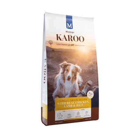 Karoo Dog Food Senior Chicken & Lamb Dry Dog Food 20kg