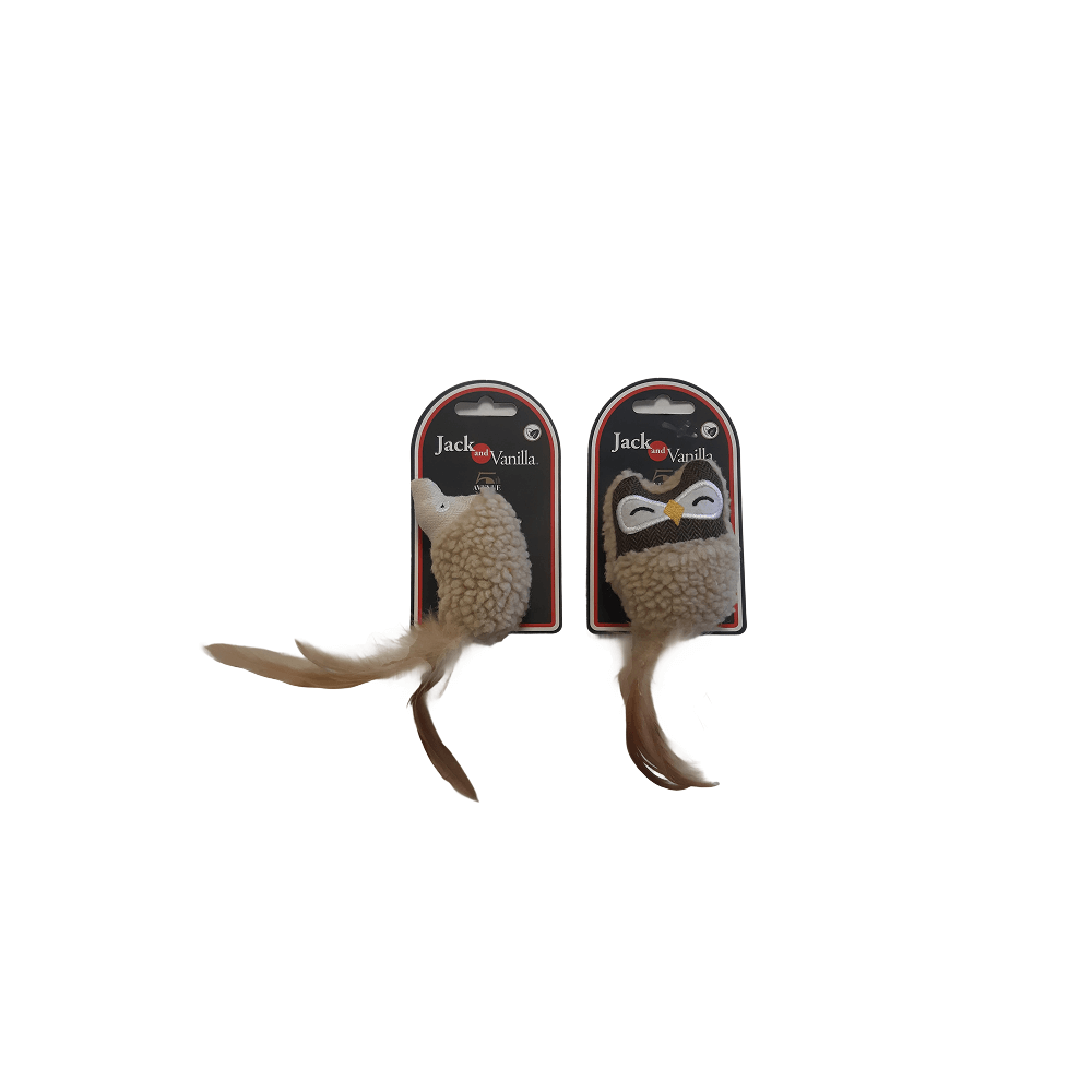 Jack & Vanilla Cat toy Owl / Porcupine