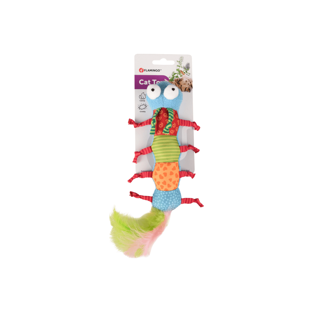 Flamingo Cat Toy Yowly Caterpillar Multi 29cm