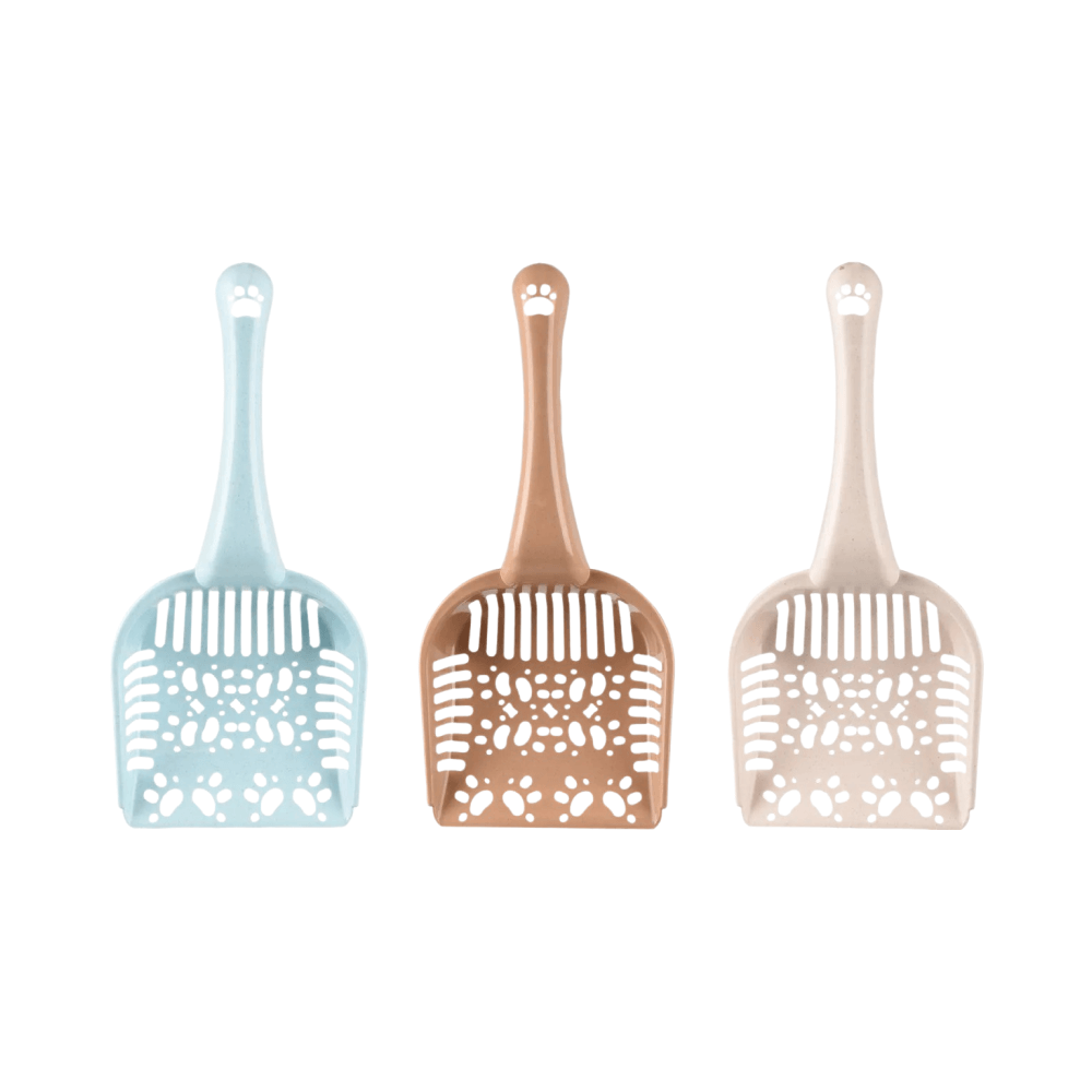 Flamingo Cat Litter Scoop Hanky Blue/Taupe/Beige 13X28X5,5cm Assortment