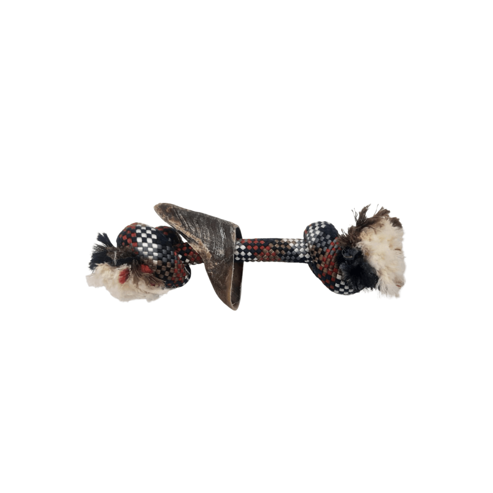 PetSA Bone 2 Knot With 1 Hoove Dog Toy
