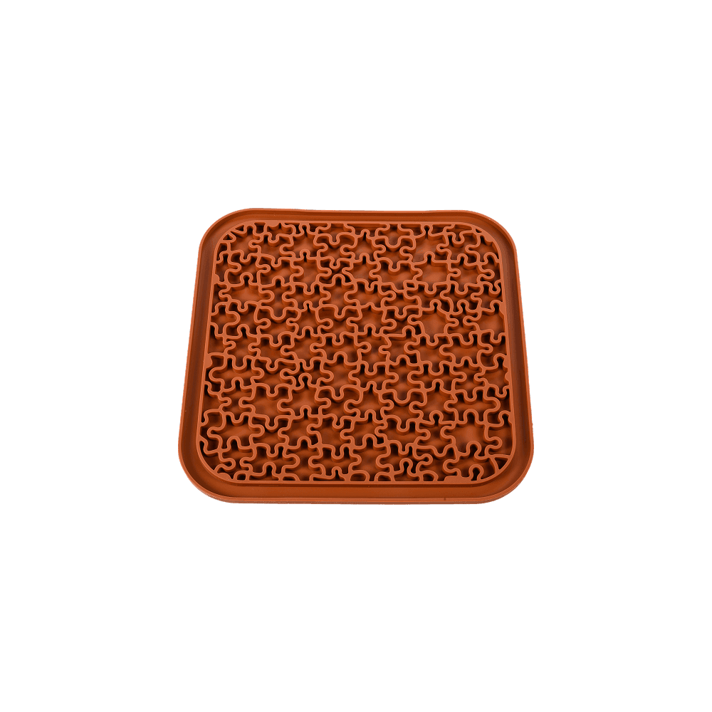 Dogs Life Lickalot Puzzles Enrichment Mat Brown - Petworld