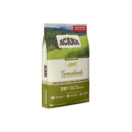 Acana Highest Protein Grasslands All Life Stages Dry Cat Food - Petworld