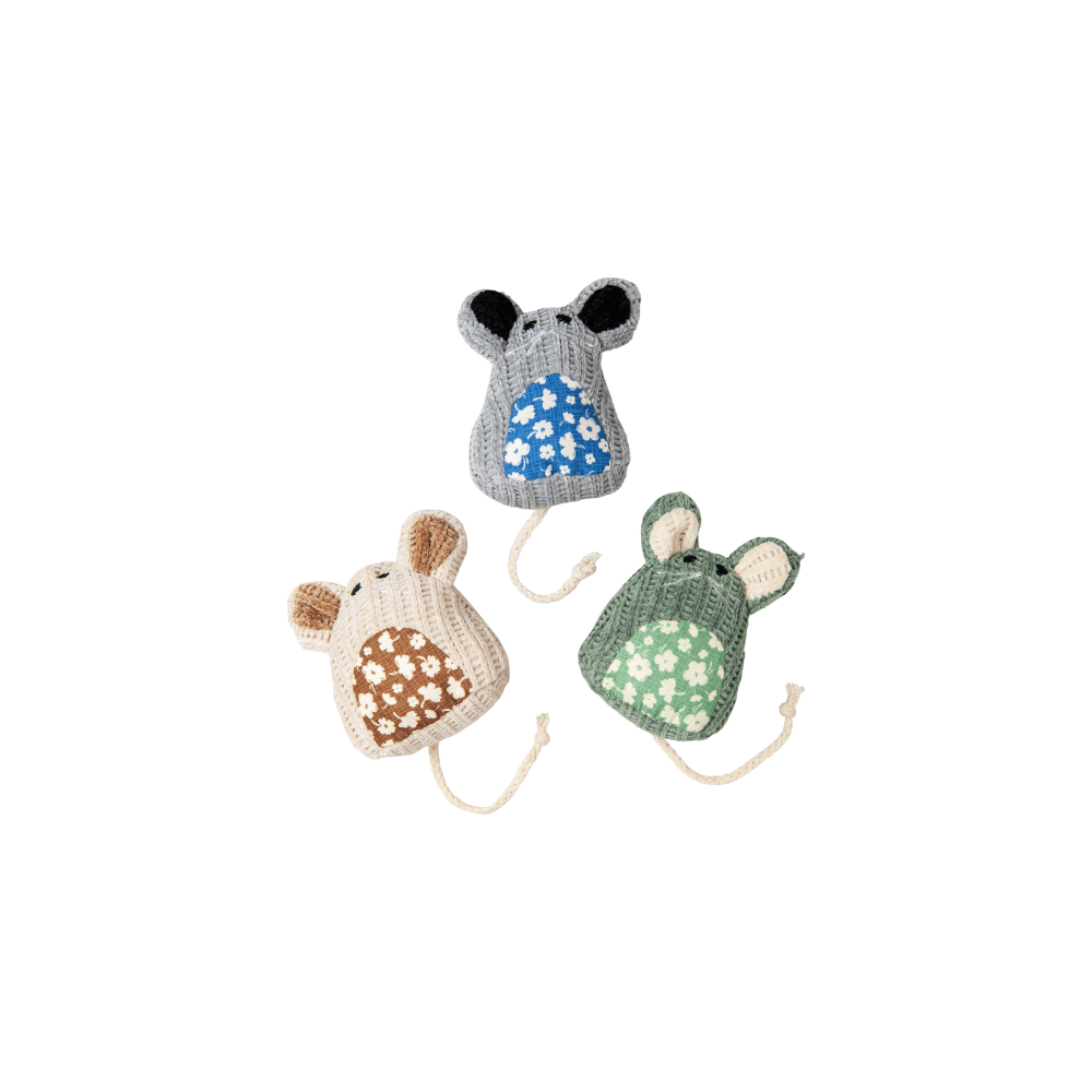 Jack & Vanilla Purrl Mouse Assorted 11cm