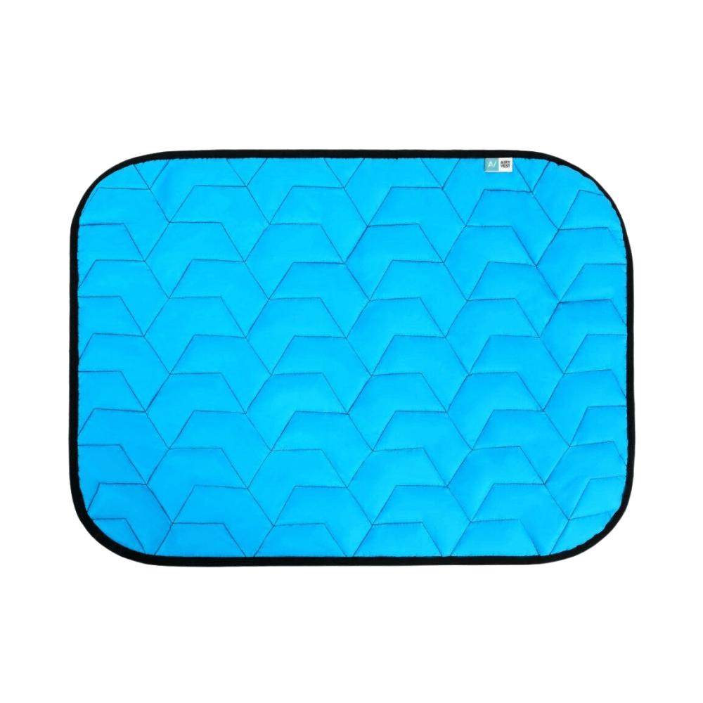 Airy Vest Dog Cushion Blanket Blue & Black - Petworld