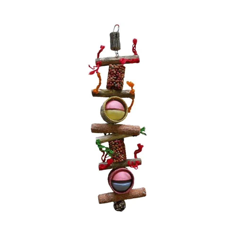 Akwa Jumbo Macaw No1 Wood & Rope Bird Toy - Petworld
