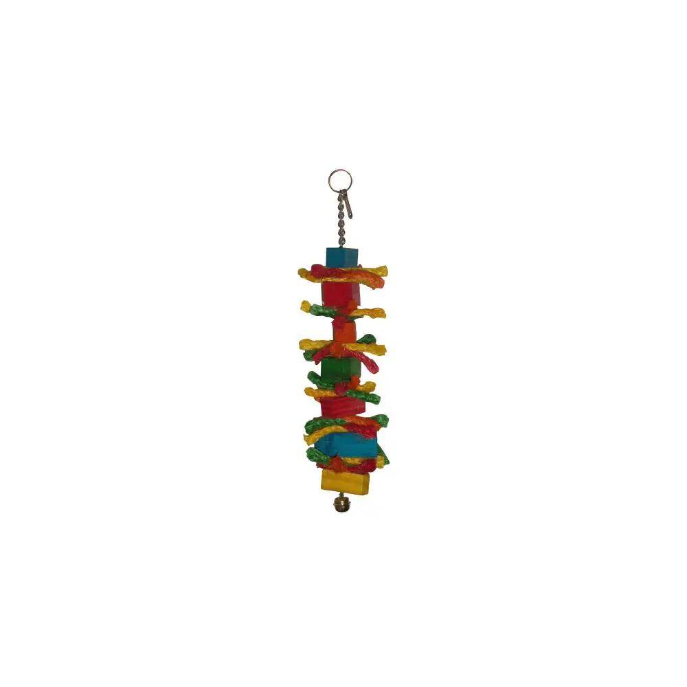 Akwa No3 Parakeet Wood On Chain Bird Toy - Petworld