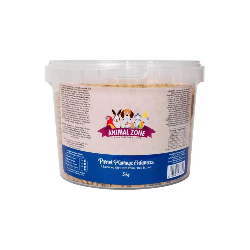 Animalzone Parrot Plumage Enhancer Value Tub Bird Food 3kg - Petworld