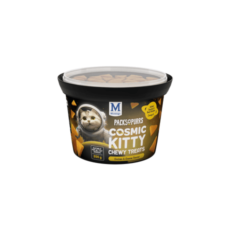 Packs O' Purrs Cosmic Kitty Chewy Chicken & Cheese Cat Treats - Petworld
