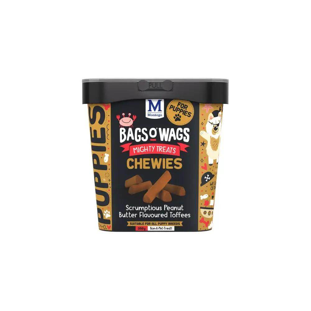 Bags O' Wags Chewies Puppy Toffee Chews Dog Treats 350g - Petworld