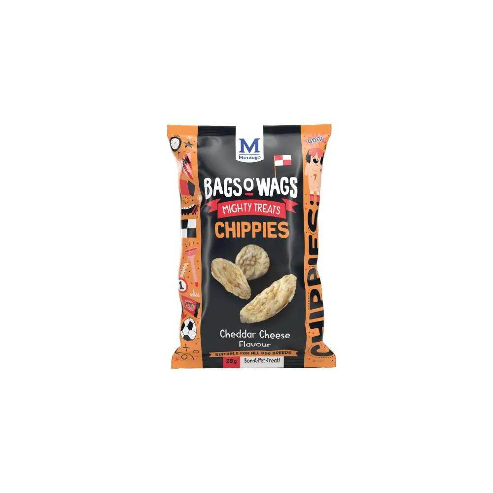Bags O' Wags Chippies Adult Chewies Chedder Cheese Dog Treats 28g - Petworld