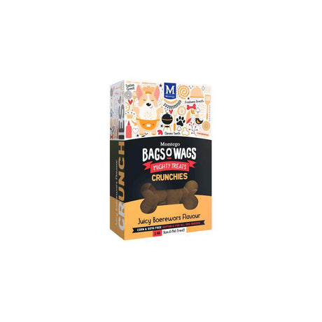 Bags O' Wags Crunchies Boerewors Dog Treats - Petworld