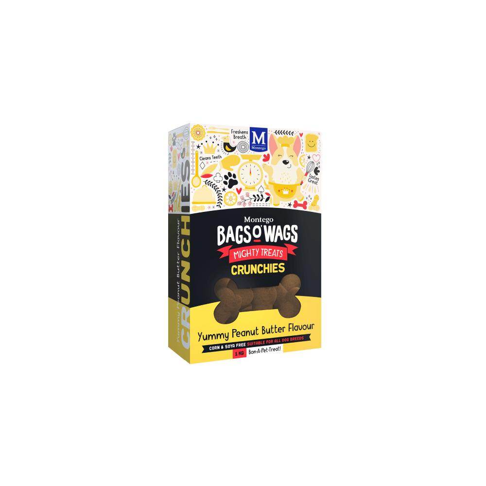 Bags O' Wags Crunchies Peanut Butter Dog Treats - Petworld