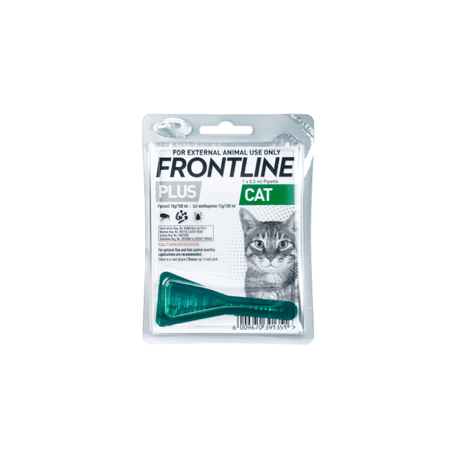 Frontline Plus Tick & Flea Cat Treatment Single - Petworld