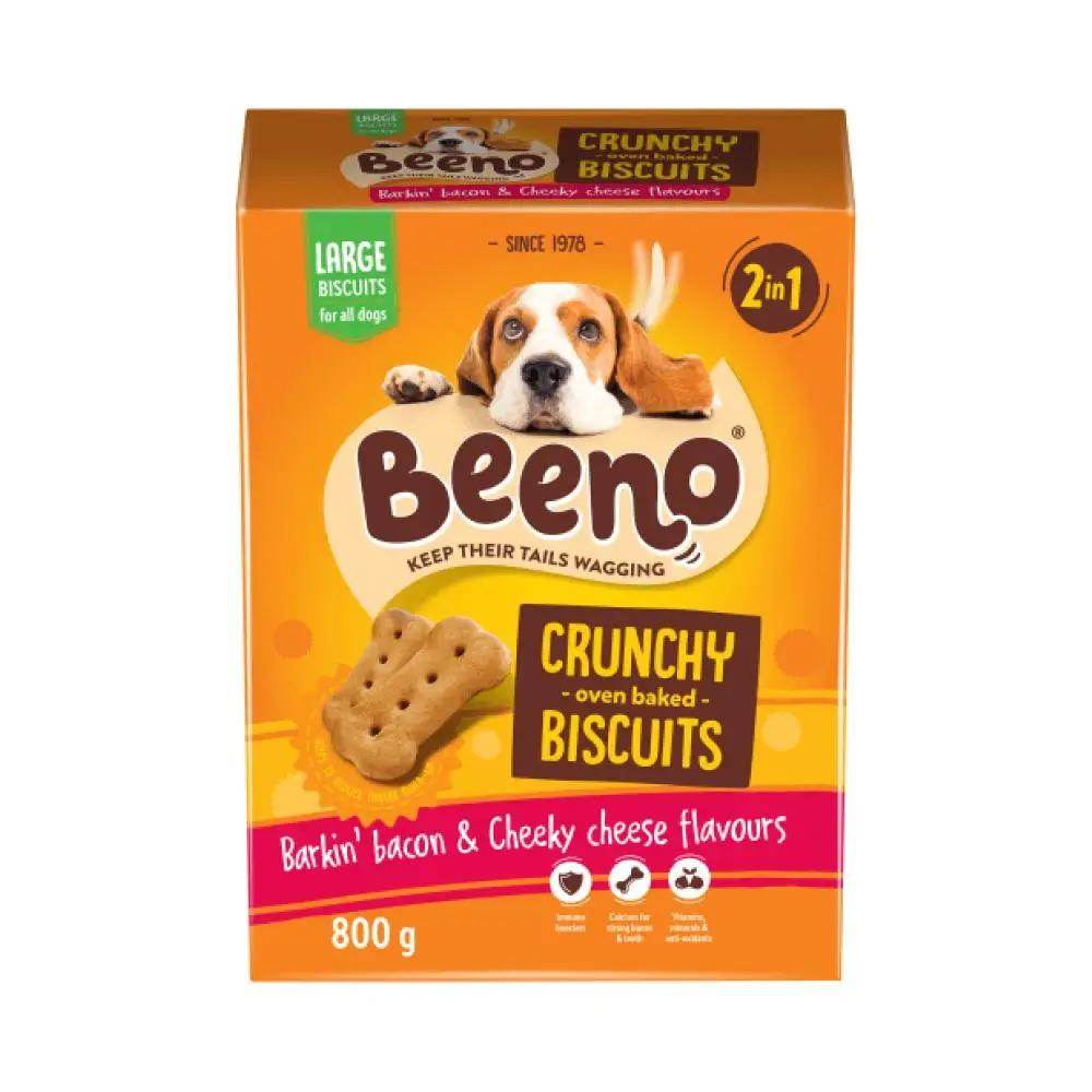 Beeno Biscuit Large Duo Bacon And Cheese 800g - Petworld
