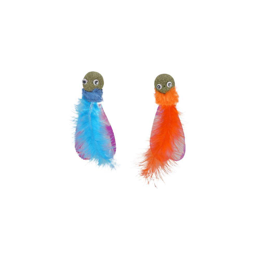 Flamingo Boleo + Catnip Orange/Blue Diameter Ball 3cm Cat Toy - Petworld