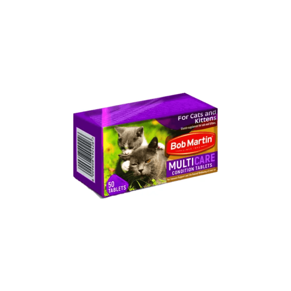 Bob Martin Multi-Care Cat & Kitten Conditioning Tablets 50 Pieces - Petworld