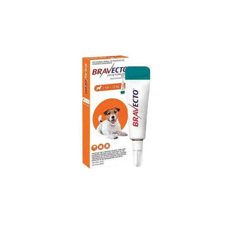 Bravecto Spot On Small Dog 4.5kg to 10kg Orange - Petworld