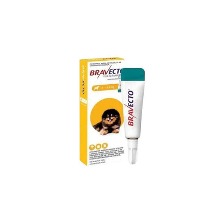 Bravecto Spot On Toy Dog 2.4kg to 5kg Gold - Petworld