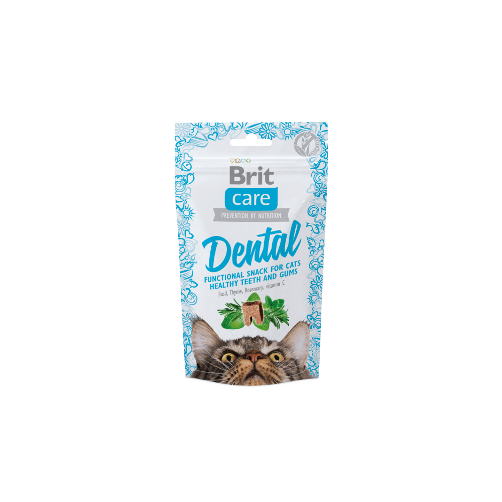 Brit Care Dental Cat Snack | Cat Treats 50g