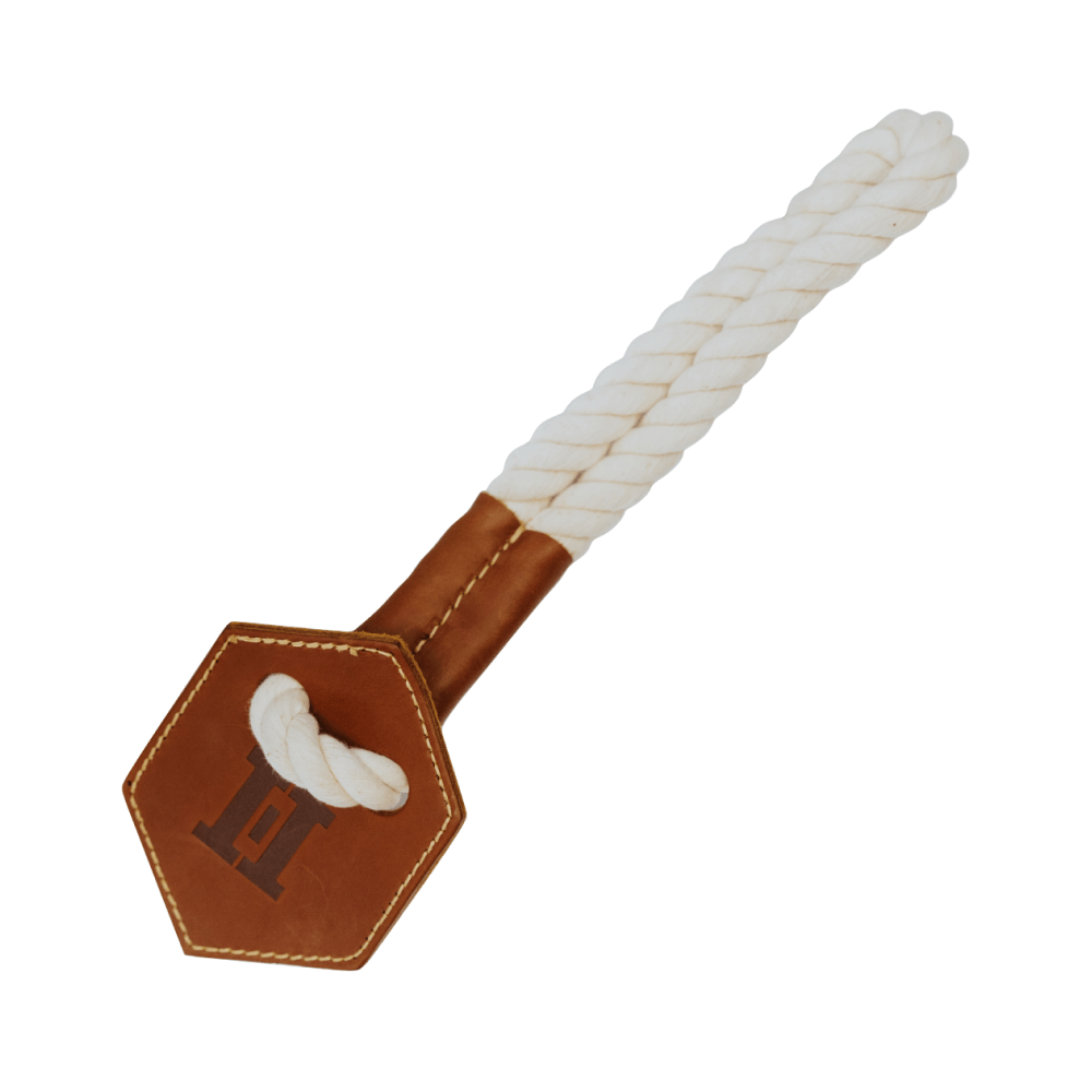 Huntlea Dog Toy | Large | Tug Hex Leather